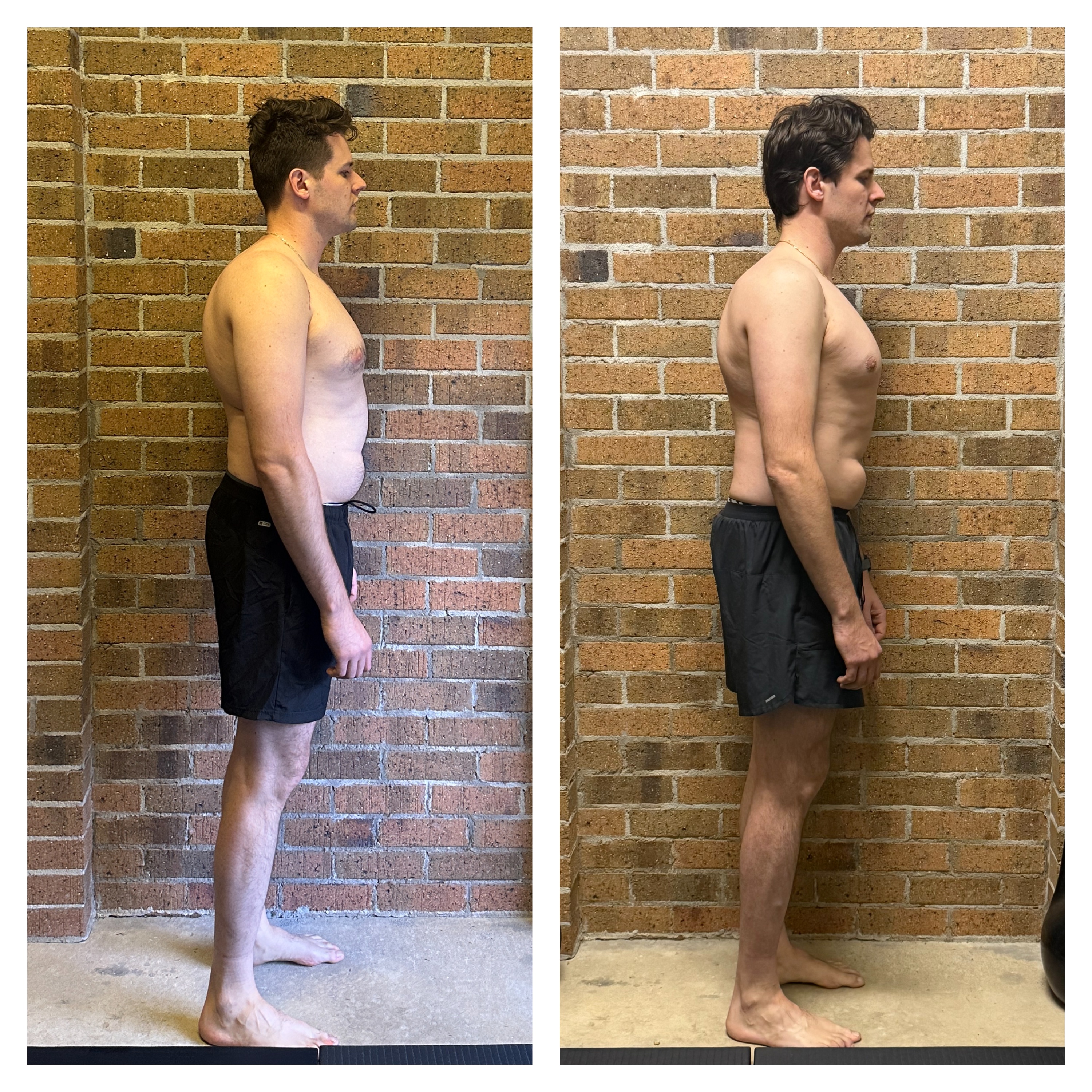 Taras right side — reduced forward lean